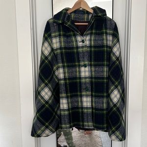 Vintage wool poncho